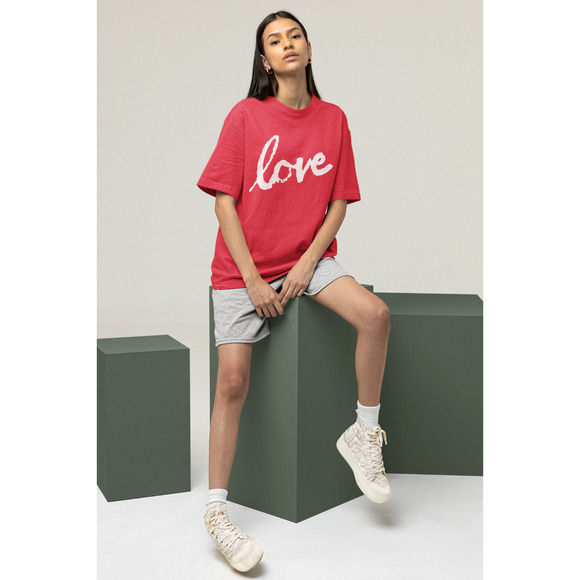 Show Your Love Tee in Multiple Colors Short Sleeve Crewneck Tshirt - Picture 7 of 7